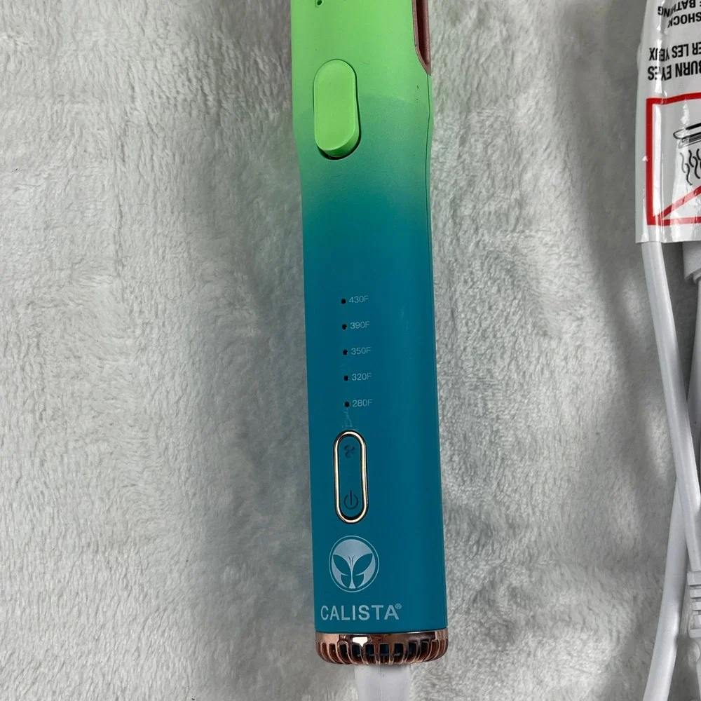 Calista GoGo Mini Air Styler Ombre Green Teal Rose Gold Hair Tool QS127